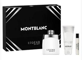 Mont Blanc Legend Spirit dovanų rinkinys, tualetinis vanduo 100 ml + dušo želė 100 ml + tualetinis vanduo 7.5 ml
