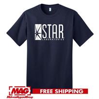 S.T.A.R. LABS LAIVŲ SPALVOS T-SHIRT Komiksų Superherojus Flash Žaibas DC Laboratorijos Žvaigždė Unisex T-Shirt XXXL