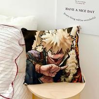 komiksai karštas gerbėjų piešinys anime b-bakugo katsuki pagalvės užvalkalas minkštas pagalvės užvalkalas sofai svetainei namų biurui dekoras apsauginiai užvalkalai 30x30CM(12x12in)