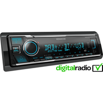 Kenwood, KMM-BT508DAB USB MP3/WMA automagnetola su AUX įėjimu