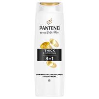 Plaukų šampūnas, kondicionierius ir intensyvi priežiūra PANTENE Thick&Strong 3in1, 325 ml