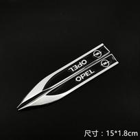 2 vnt. Automobilio priedai Šoninės durys Kėbulas Sparnas Metalinės lipdukai Opel Astra H G J Insignia Mokka Zafira Corsa Vectra C D Antara