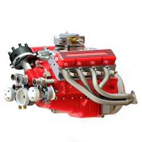 STEM projektas V8 variklio modelio rinkinys Stalo puošmena Raudonas Automobilių inžinerijos modelio rinkinys Sudėtingos miniatiūrinės dalys