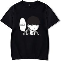 WJHYWDH Mashle Magija ir Raumenys Marškinėliai Anime Prekės Atsitiktiniai Trumpomis Rankovėmis Marškinėliai Unisex S juoda