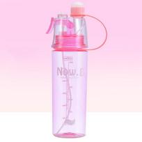 400/600ML Purškiamas sportinis vandens butelis Šaltas purškiamas gėrimo butelis su dviem gėrimo būdais Vasarinis vandens puodelis laipiojimui, važiavimui dviračiu, laukui 400ml juoda