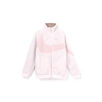 Nike Big Swoosh dvipusis pliušinis striukė Azijos dydžiai BQ6546-640 EU XL rožinė