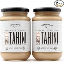 Ekologiškas nuluptų sezamų tahini - akmens malimo - šilkinės, švelnios tekstūros humusas, užpilai ir padažai - nesūdytas - 330 g indelis (2 vnt.) - Pepperwood Organics