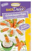 Günthart BackDecor 12 šokoladinių "Rübli" iš balto voko, skirto "Rübli" tortui puošti ir saldumynams dekoruoti, tinka Velykoms, pakuotė po 1 vnt. (15 g)