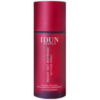 Daugiafunkcinė veido dulksna su niacinamidu, IDUN MINERALS READY SET REFRESH, 50 ml