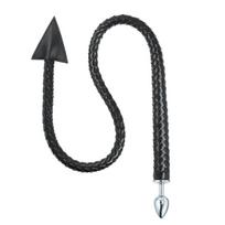 LateToBed BDSM Line Weave Devil Tail Butt Plug Black