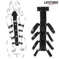 LateToBed BDSM Line Behind Back Adjustable Harness Black