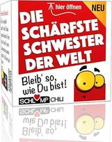 Schlump-Chili Die scharfste Schwester der Welt - Juokingas dovanų rinkinys - juokinga dovana geriausiai sesers širdžiai, pvz., gimtadienio, Kalėdų, Velykų proga