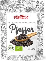 vinativo Juodieji pipirai Ekologiški juodieji pipirai - sveiki - 500g - Ekologiška kokybė - Juodieji pipirai, tinkami malūnui