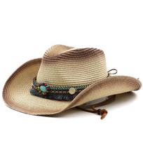 Bohemian Western Cowboy Straw Hat