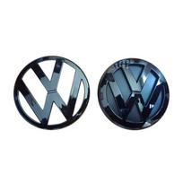 For VW Volkswagen Jetta MK5 Golf Gloss Black Fit for volkswagen Golf 4 MK4 1999-2006 116mm Front Grill Badge + 118mm Rear Trunk