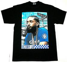 NIPSEY HUSSLE Marškinėliai Crenshaw Slauson Hip Hop Rap HU$$LE Vyriški Marškinėliai Juodi Nauji Unisex Marškinėliai M