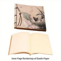 Lotus Vintage Line-bound Sketchbook Tassel Line Package Antique Sketching Notes  Sketching Notebook Dowling Paper