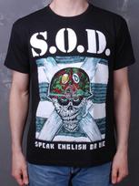 S.O.D. - Kalbėk angliškai arba mirk T-shirt Juoda anthrax Unisex T-shirt XXL