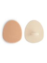 Kūdikių maudynių šepetys, 2vnt. Mushie (Blush/sand)
