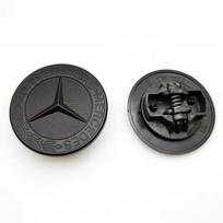 Automobilio logotipas Priekinės variklio dangčio emblema Metalinė plokščia ženklelio aksesuarai Mercedes Benz AMG E S C A B klasėms GLE GLS CLS GLC CLA GLA GLK black