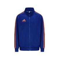 „Adidas Sports Lifestyle Series“ laisvalaikio sportinė striukė su apykakle ilgomis rankovėmis, unisex striukė, mėlynai oranžinė TR30JT-BUOG L