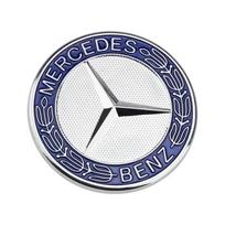 C200 E200 Naujas 2025 Skirta Mercedes Benz 1 vnt 57mm Automobilio Priekinio Variklio Dangčio Emblema Ženklelis Gaubtas Automobilio Aksesuarai Skirta Mercedes Benz W204 W205 W2 juoda