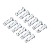 12Pcs 304 Stainless Steel Single Hole Clevis Pins 20/25/30/35/40/45/50/55/60mm Flat Head M8x25mm