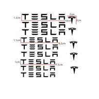 Automobilio lipdukas Tesla 9 vnt. Automobilio stabdžių suportų lipdukas Karščiui atsparus lipdukas Apdaila PVC lipdukas Lipdukas Automobilio priedai Tesla Mo