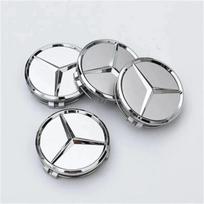 4 vnt. 75 mm automobilio ratlankio centrinis dangtelis Mercedes Benz AMG W203 W206 W220 W205 W211 automobiliui Ratlankio centriniai dangteliai Benz emblema Padangos ratlankio dangtelis