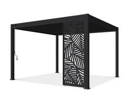 Dekoratyvinė panelė DECO, 120 cm, pavėsinėms Pergola ELEGANCE/DELUXE/FUSION, antracito sp.