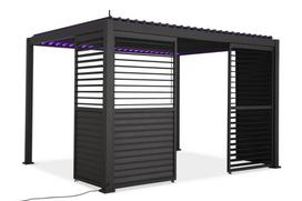 Reguliuojama žaliuzių panelė pavėsinei Pergola PREMIUM 4m, antracito sp. (123,5 cm)