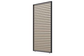 Horizontali žaliuzių sienelė pavėsinėms Pergola ELEGANCE / DELUXE / FUSION 1.3 m, medžio sp. (123,5 cm)