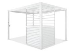 Reguliuojama žaliuzių panelė pavėsinei Pergola PREMIUM 3m, balta (93 cm)