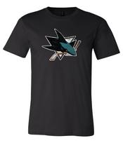 San Jose Sharks Dėvėto logotipo marškinėliai S-6XL Sekimas!! Unisex marškinėliai M