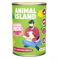 ANIMAL ISLAND Antis su soromis ir morkomis - drėgnas maistas šunims - 400 g