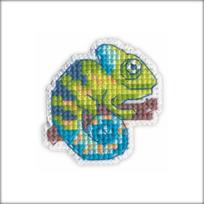 Chameleono ženklelio siuvinėjimo komplektas — 9 spalvos