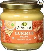 "Alnatura" ekologiškas tepamas humusas, natūralus, veganiškas, 6 vnt. (6 x 180 g)
