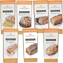 "Dorfner Mühle" duonos kepimo mišiniai - aukščiausios kokybės rinkinys su sėklomis ir grūdais - 14 duonos rūšių [7 x 1 kg] - rankų darbo Bavarijoje iš kartos į kartą