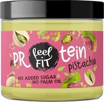 "Feel Fit" baltyminis pistacijų kremas, kreminis 24 % baltymų užtepas be cukraus, be palmių aliejaus, mažai cukraus ir vegetariškas, idealiai tinka duonai ir desertams, mažai angliavandenių ir keto 200 g