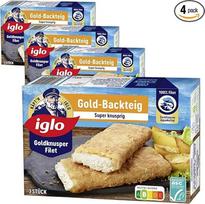 "Iglo Gold Crisper Fillets Gold" kepimo tešla, 300 g, 4 pakuotės