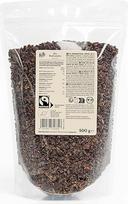 "KoRo" - Ekologiškos sąžiningai parduodamos kakavos pupelės 500 g - nuluptos ir skrudintos kakavos pupelės - pikantiško šokolado skonio - daug skaidulinių medžiagų