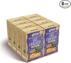 "Lifefood", "Life Crackers Chia & Hemp Cracker", žaliavalgiškas maistas, veganiškas, ekologiškas, be glitimo, be pridėtinio cukraus, Omega 3 šaltinis, ekologiškai užaugintas - 8 vnt. (8 x 90 g)