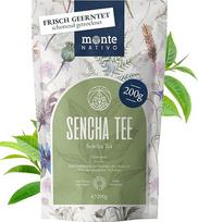 "Monte Nativo" žalioji arbata "Sencha", aukštos kokybės ir aromatinga žalioji arbata, 100 % natūrali, be priedų, aromatinga žolelių arbata, 200 g