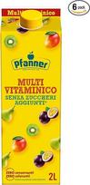 "Pfanner Multi No Added Sugar 60%" (6 x 2 l) - multivitaminų gėrimas be pridėtinio cukraus - 60 % vaisių - nealkoholinis gėrimas laikymo pakuotėje