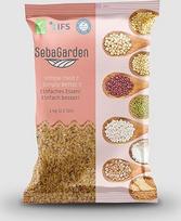 "Seba Garden Fine Bulgur Wheat" 1 kg - autentiški turkiški bulguro kviečiai, sumalti akmenimis ir išvirti, grynai natūralūs, veganiški, daug skaidulų, idealiai tinka tabuli, sriuboms ir plovui