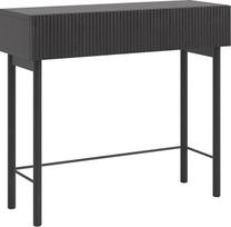 "Selsey Portland" konsolinis staliukas su stalčiumi 90 cm įėjimo staliukas Konsolinis tualetinis staliukas Stovintis juodas Nolie