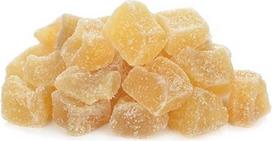 "SoleilFOOD" cukruotas imbieras - švelniai pasaldintas ir aromatingas - puikus aštrumas ir malonus aštrumas | Idealiai tinka užkandžiams ir kepimui | Imbiero gabaliukai | Imbieras saldus ir intensyvaus aromato 1 kg