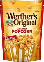 "Werther's Original Caramel Popcorn Classic" - 1 x 140 g - kremine karamele aplieti popkornai - traškus karamelės skonio užkandis