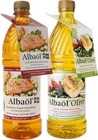 Albaöl - rapsų aliejus su sviesto skoniu 750ml butelis + alyvuogių, 750ml butelis I Švediškas rapsų aliejus, aukštos kokybės ingredientai kepimui, skrudinimui, kepiniams ar padažams.