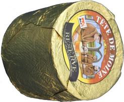 Apie 800 g "Reserve Tete de Moine AOP Original Swiss Monk's Head" sūrio "Whole Loaf